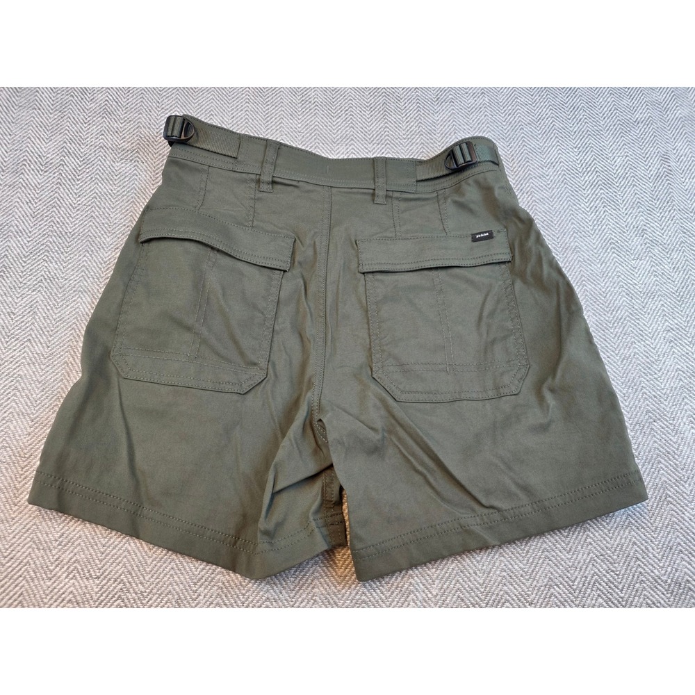 Prana Womens High Rise Standard Hiking Shorts Olive Green Size 4 2082311 - Picture 12 of 13
